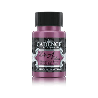 Cadence Dora Glass Metallic Paint - Cyclamen 50ml