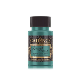 Cadence Dora Textile Metallic Fabric Paint - Green 50ml