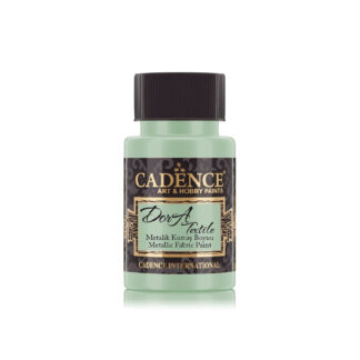 Cadence Dora Textile Metallic Fabric Paint - Menthol 50ml