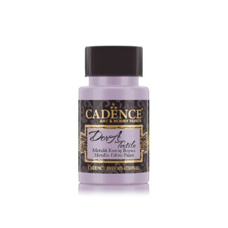 Cadence Dora Textile Metallic Fabric Paint - Antique Pink 50ml
