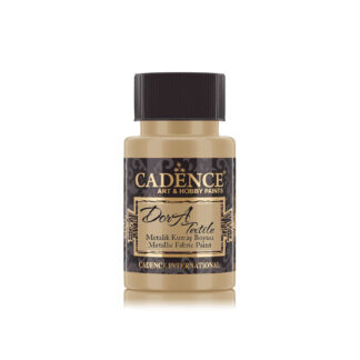 Cadence Dora Textile Metallic Fabric Paint - Antique Gold 50ml