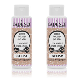 Cadence Transparent Spider Crackle 2-step Medium - Clear