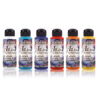 Cadence All In 1 Acrylic Pouring Paint Set (6 x 120ml)